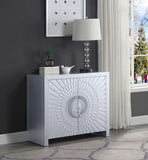 Cicero Console Table, Platinum Finish