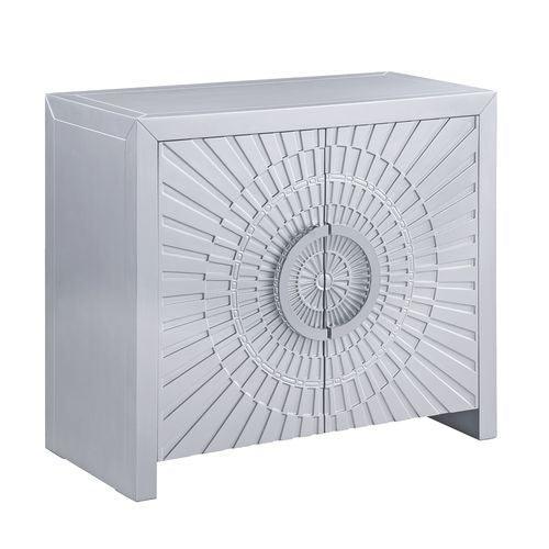 Cicero Console Table, Platinum Finish