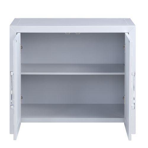 Cicero Console Table, Platinum Finish