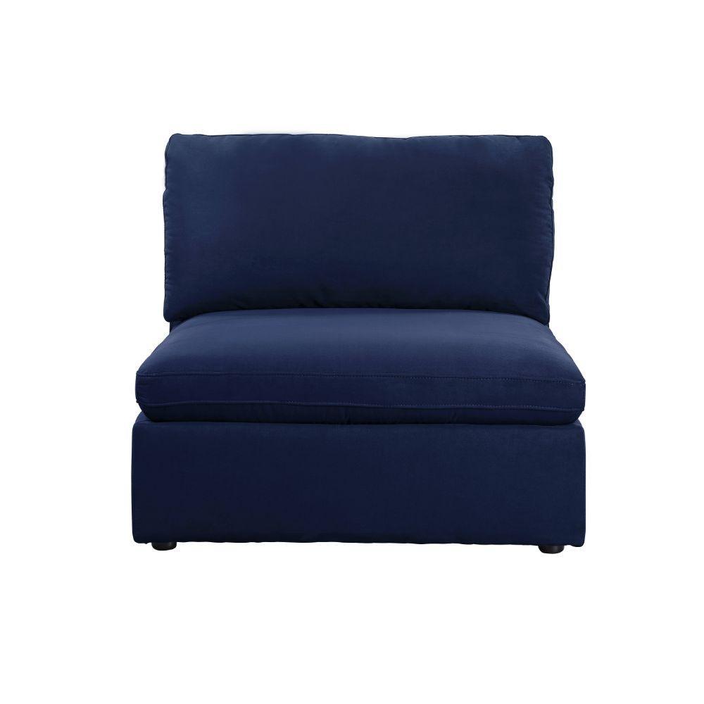 Crosby Modular - Armless Chair, Blue
