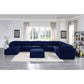 Crosby Modular - Armless Chair, Blue
