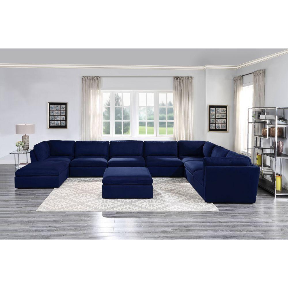 Crosby Modular - Armless Chair, Blue