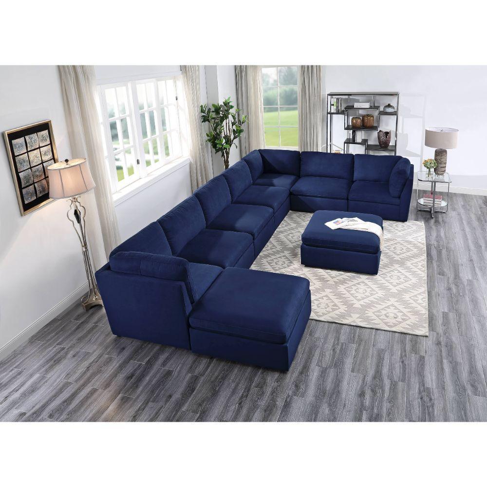 Crosby Modular - Armless Chair, Blue