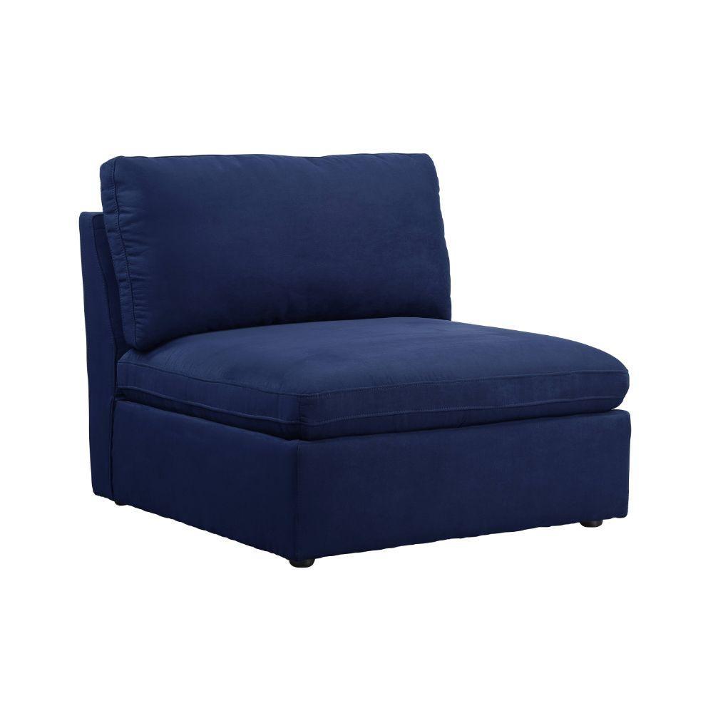 Crosby Modular - Armless Chair, Blue
