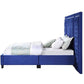 Damazy Queen Bed, Blue Velvet