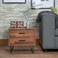 Deoss Accent Table, Walnut Finish
