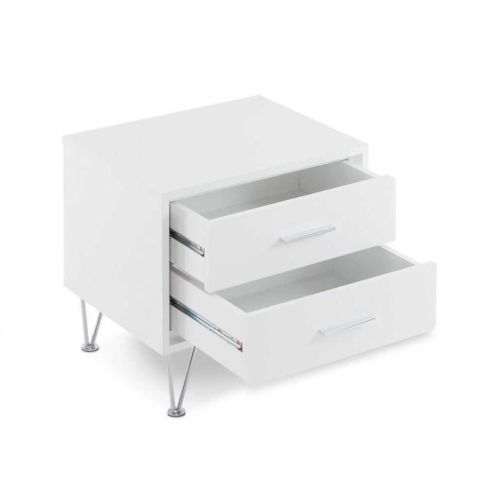 Deoss Accent Table, White Finish