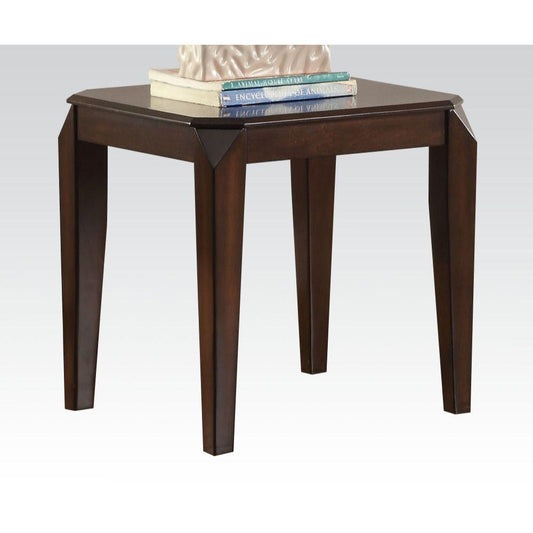 Docila End Table, Walnut Finish