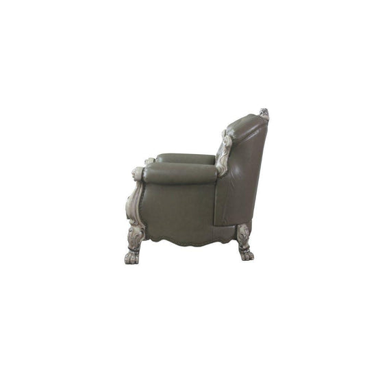 Dresden Chair w/ 1 Pillow, Vintage Bone White