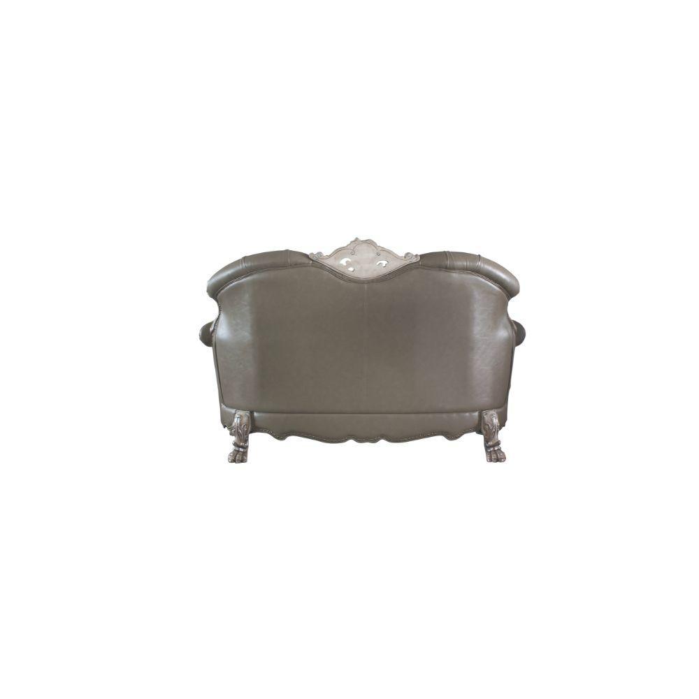 Dresden Loveseat w/ 3 Pillows, Vintage Bone White