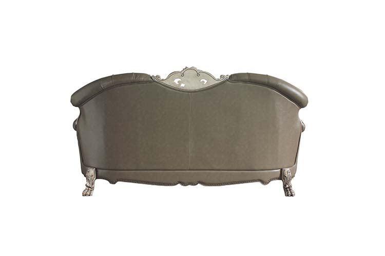 Dresden Sofa w/ 5 Pillows, Vintage Bone White