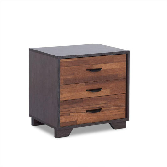 Eloy Accent Table, Walnut & Espresso Finish