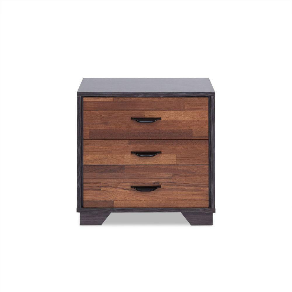 Eloy Accent Table, Walnut & Espresso Finish