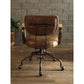 Hallie Office Chair, Vintage Whiskey Top Grain Leather