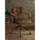Hallie Office Chair, Vintage Whiskey Top Grain Leather