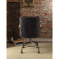 Harith Office Chair, Vintage Blue Top Grain Leather