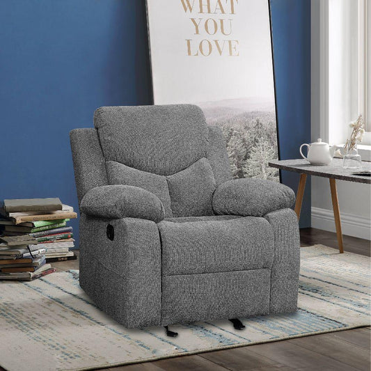 Kalen Glider Recliner, Gray