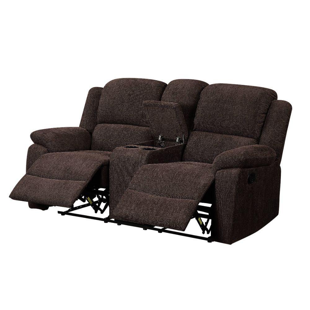 Madden Motion Loveseat w/Console, Brown