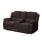 Madden Motion Loveseat w/Console, Brown