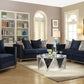 Phaedra Sofa w/5 Pillows, Blue