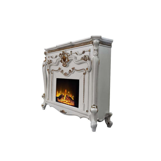 ACME Picardy Fireplace, Antique Pearl Finish