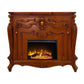 ACME Picardy Fireplace, Honey Oak Finish