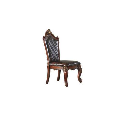 ACME Picardy Side Chair (Set-2), Honey Oak & PU