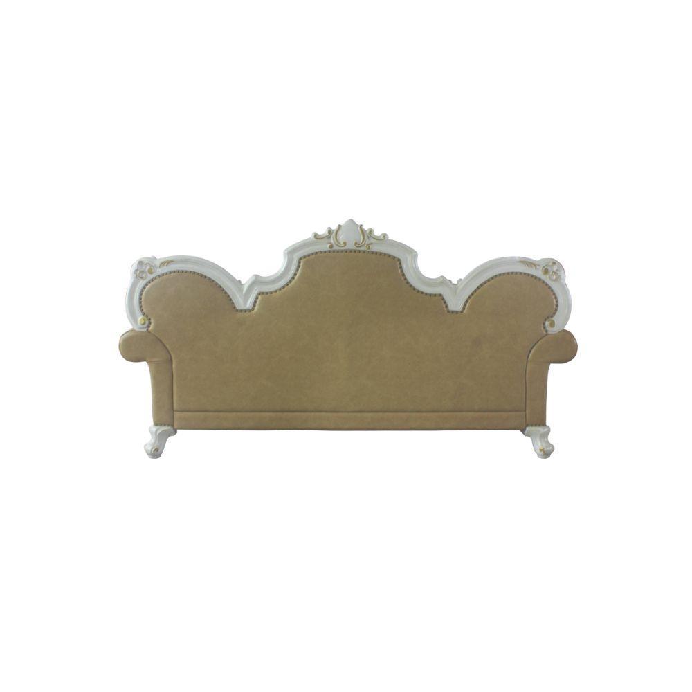 Picardy Sofa w/5 Pillows, Antique Pearl