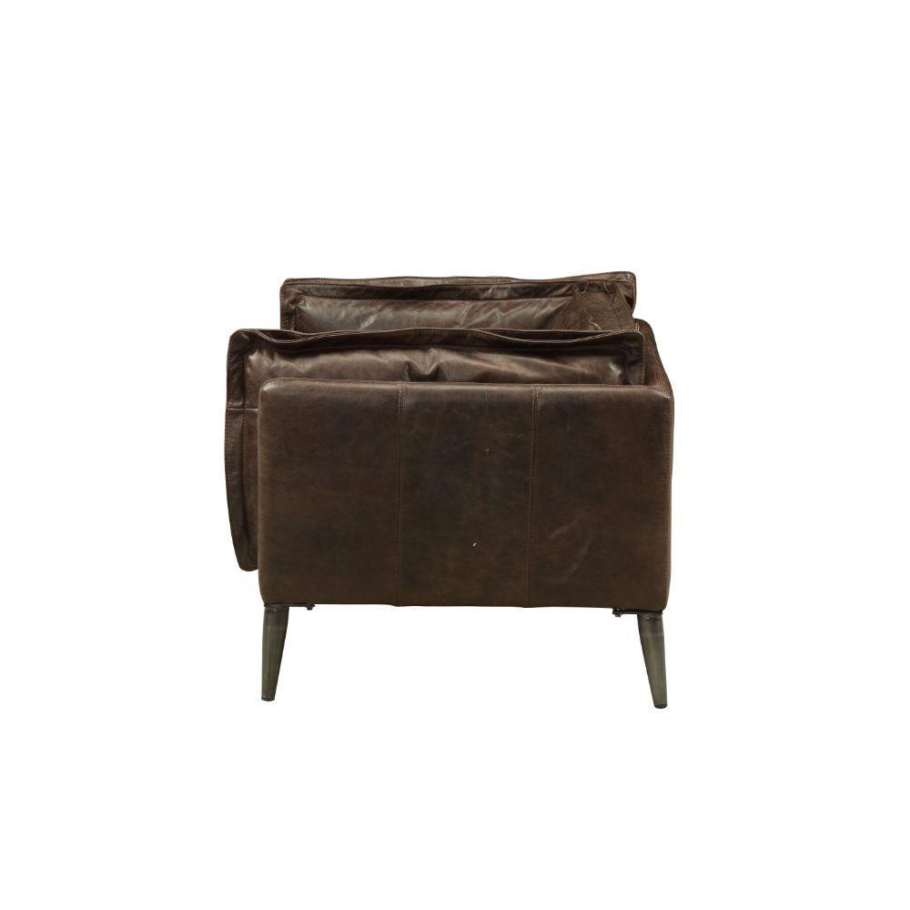 Porchester Chair, Distress Chocolate Top Grain Leather