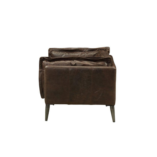 ACME Porchester Chair, Distress Chocolate Top Grain Leather