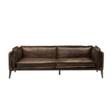 Porchester Sofa, Distress Chocolate Top Grain Leather