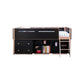 ACME Prescott Cabinet (2 Drw), Black & Rose-Gold