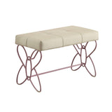 ACME Priya II Bench, White & Light Purple