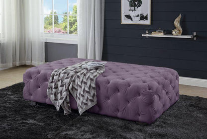 ACME Qokmis Sectional - Ottoman,  Purple Velvet