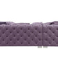 ACME Qokmis Sectional Sofa w/6 Pillows,  Purple Velvet