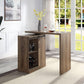 ACME Quillon Bar Table, Rustic Oak Finish