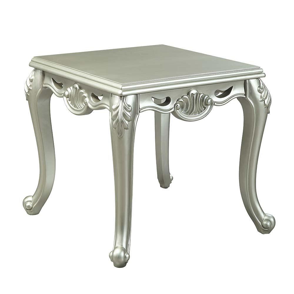 ACME Qunsia End Table , Champagne Finish