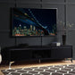 ACME Raceloma TV stand , LED, Black & Chrome Finish