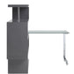 Space-saving Writing Desk w/Shelf, Gray