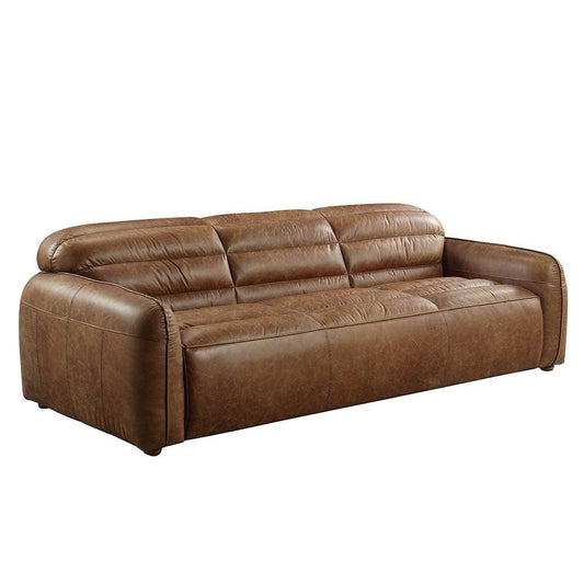 ACME Rafer Sofa, Cocoa Top Grain Leather