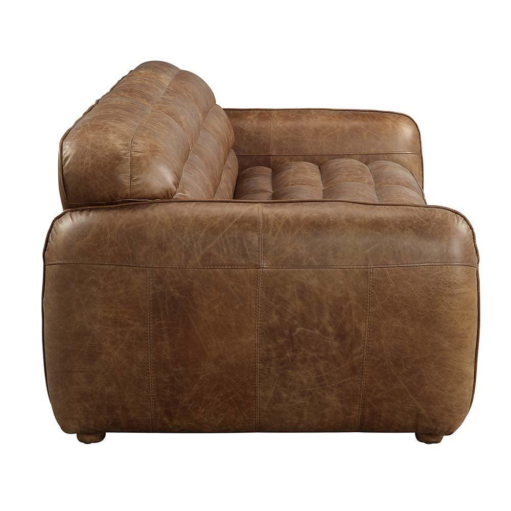 ACME Rafer Sofa, Cocoa Top Grain Leather