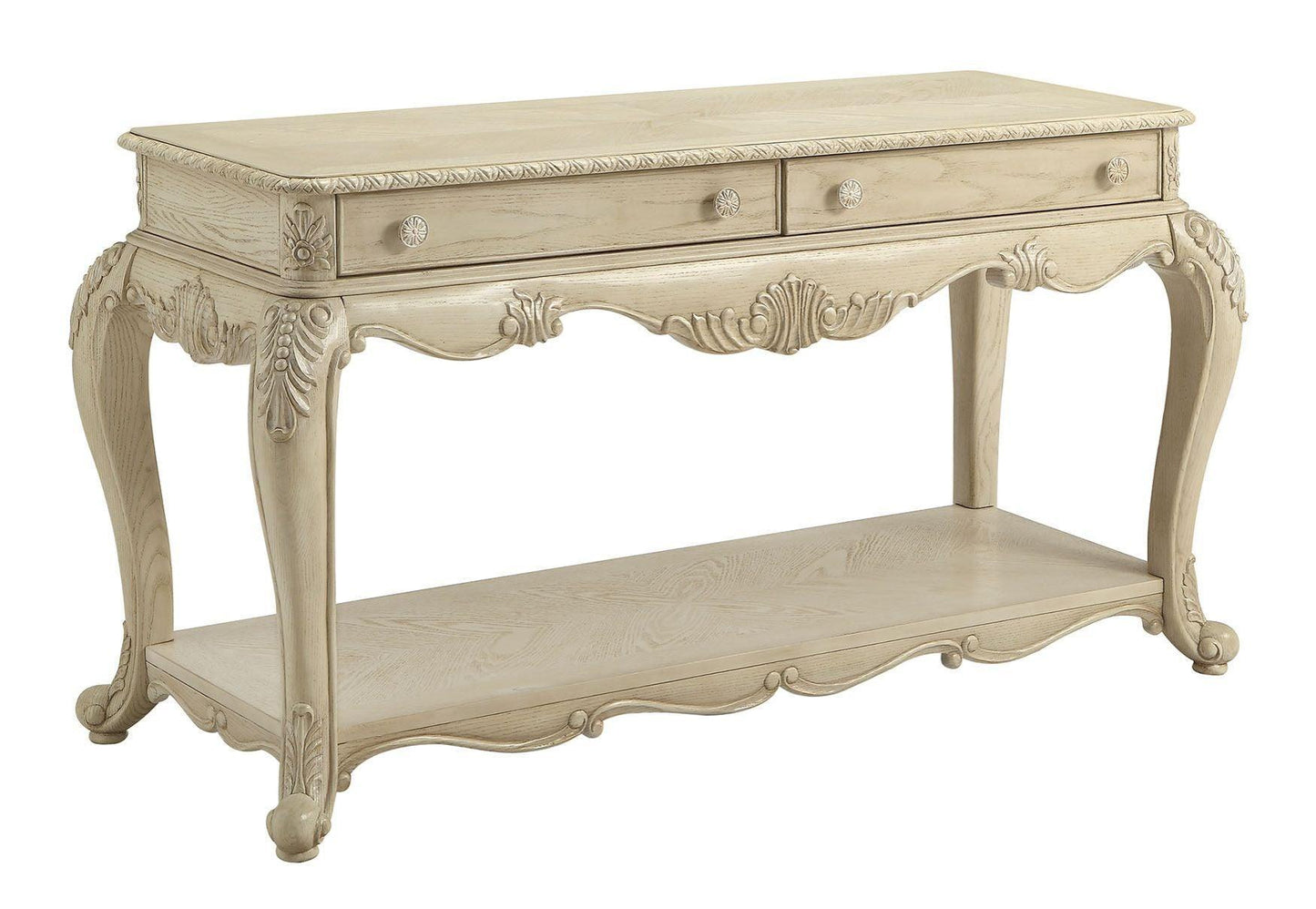 ACME Ragenardus Sofa Table, Antique White