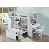 Ragna Twin Loft Bed, White