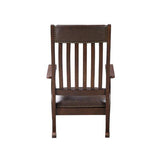 ACME Raina Rocking Chair, Brown PU & Walnut Finish