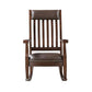 ACME Raina Rocking Chair, Brown PU & Walnut Finish