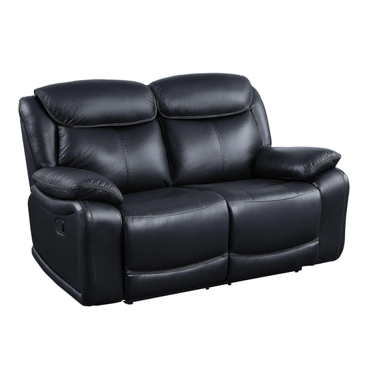 ACME Ralorel Motion Loveseat, Black Top Grain Leather