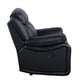 ACME Ralorel Motion Loveseat, Black Top Grain Leather