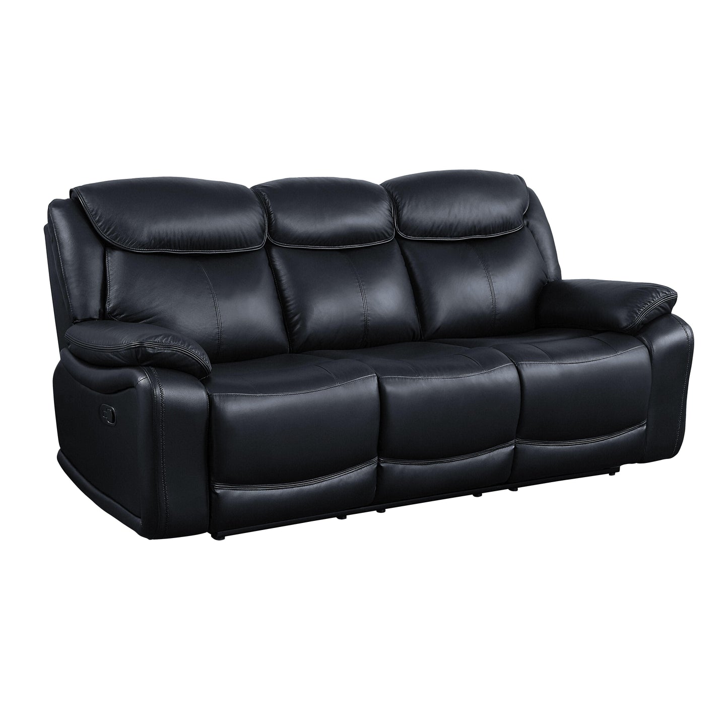 ACME Ralorel Motion Sofa, Black Top Grain Leather