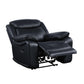 ACME Ralorel Recliner, Black Top Grain Leather