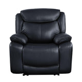 ACME Ralorel Recliner, Black Top Grain Leather